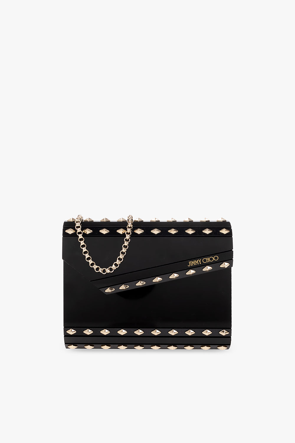 JIMMY CHOO CANDYCOCCHAMPAGNE 関税送料込 ☆関税込☆ JIMMY CHOO Candy チェーン付き クラッチバッグ
